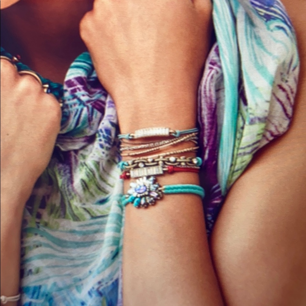 Chole + Isabel cord crystal bracelet